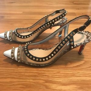 Louboutin Manovra 70 studded pumps 38/US 7